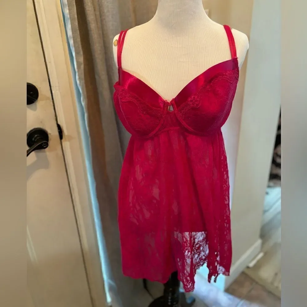 Cacique Red Lace Lingerie Size 18/20